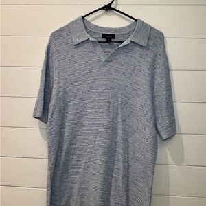 Truth Light Blue Textured Polo Shirt